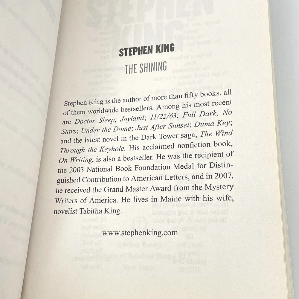 Stephen King The Shining 2013 Anchor‎ Books Trade Paperback Horror Novel
